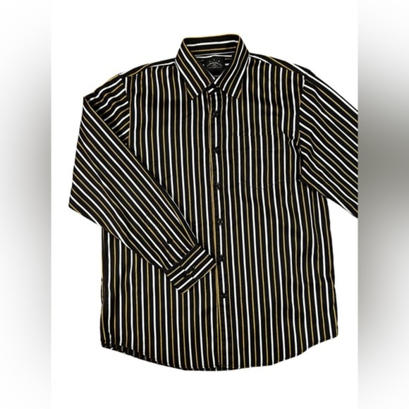 Indigo Palms Tommy Bahama Mens Blue Striped Long Sleeve Button Down‎ Shirt F19 - Picture 2 of 7